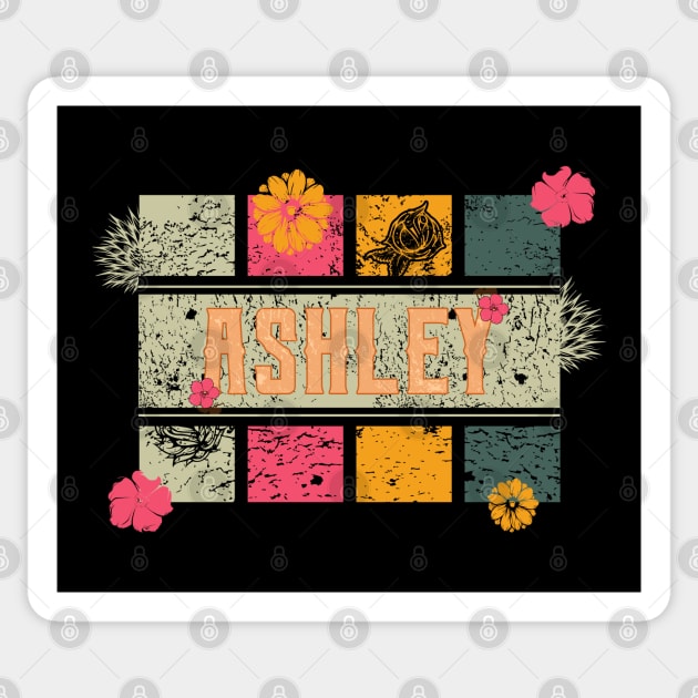 80s // Name // Ashley // Retro Style Sticker by Nana On Here